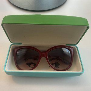 Red Kate Spade Sunglasses with Case!